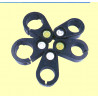 SUP-BOL-32 Supporto con bolla per paline porta prisma e GPS